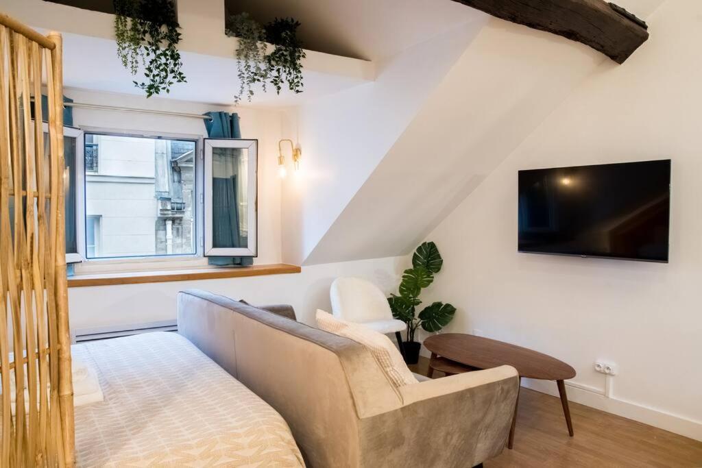Spacious Studio In Paris Hyper Center - Smart Tv & Wifi - 4P Exteriör bild