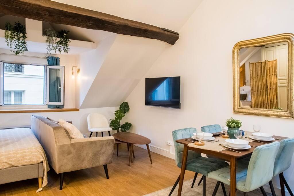 Spacious Studio In Paris Hyper Center - Smart Tv & Wifi - 4P Exteriör bild