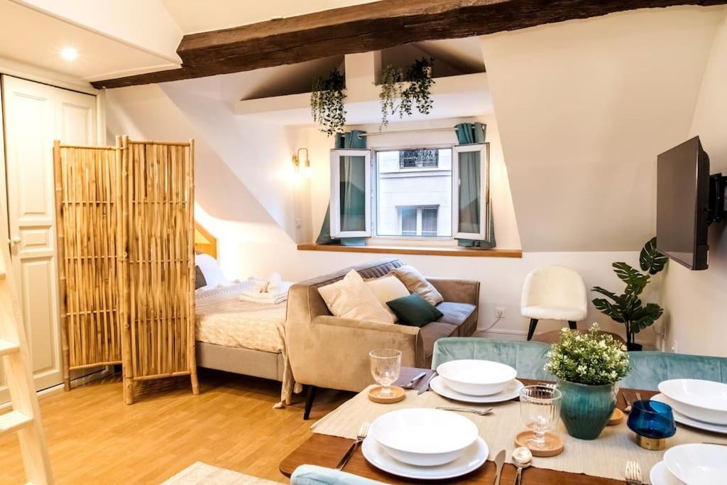 Spacious Studio In Paris Hyper Center - Smart Tv & Wifi - 4P Exteriör bild